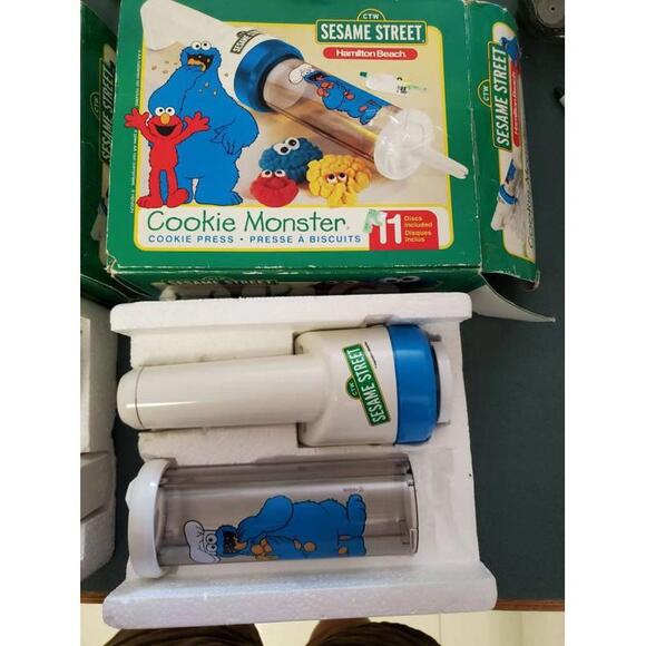 2 Super shooter Cordless Cookie Presses, Sesame Street...
